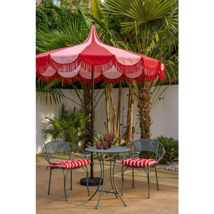 Kim Stripe Parasol Red