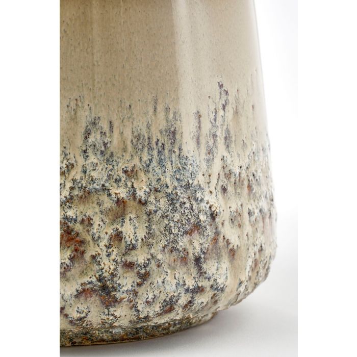 Mica Mylo Ceramic Round Pot Beige 16cm