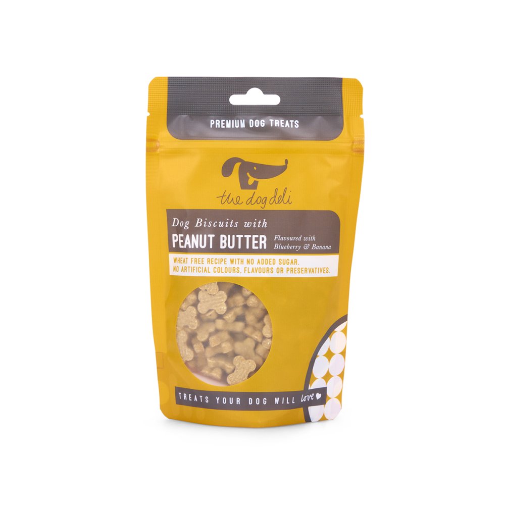 Pet Face Dog Deli Biscuits With Peanut Butter 100g