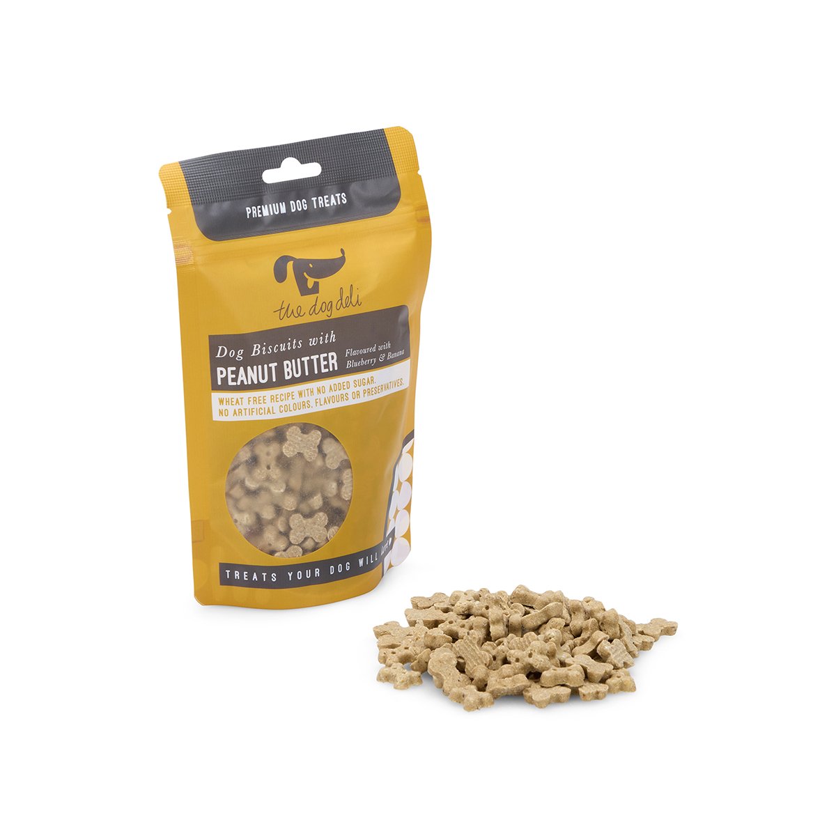 Pet Face Dog Deli Biscuits With Peanut Butter 100g