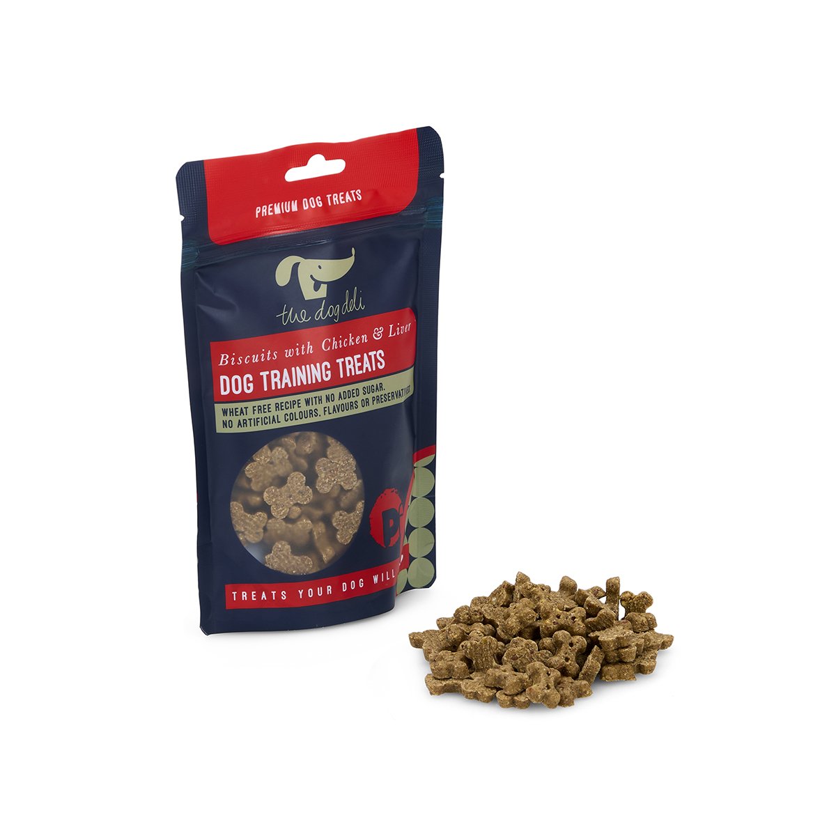Pet Face Dog Deli Biscuits With Chicken & Liver Training Treats 120g