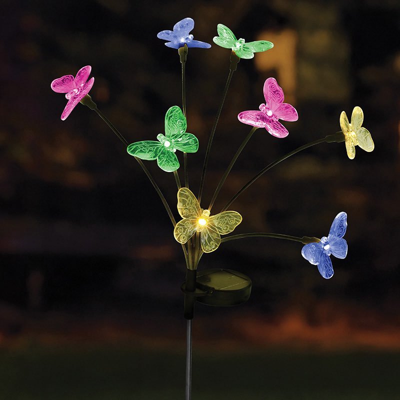 Smart Garden 8-Stem FlutterLights Multi Coloured Stake Light