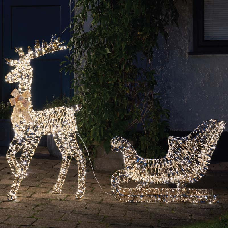 Smart Garden GoldTwist Reindeer and Sleigh  LV