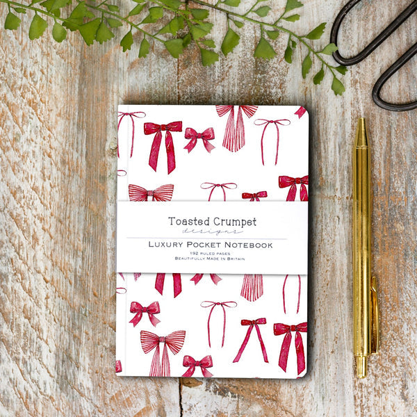 Toasted Crumpet Bow (Pure) A6 Lined Pocket Notebook