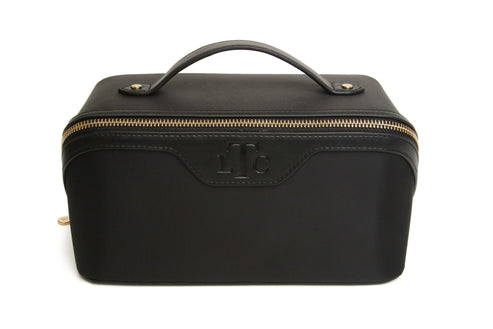 The London Train Case Co. Black Train Case