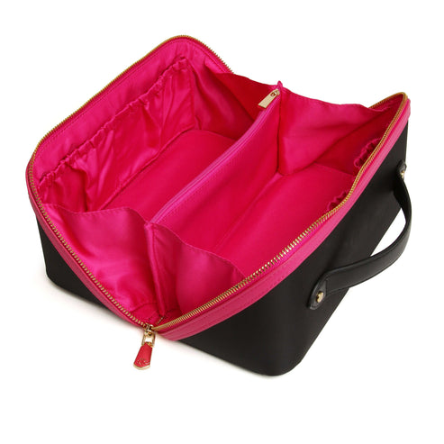The London Train Case Co. Black & Pink Train Case