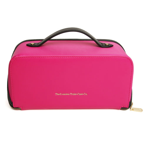 The London Train Case Co. Pink & Black Train Case