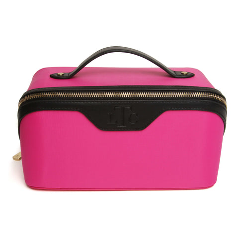 The London Train Case Co. Pink & Black Train Case