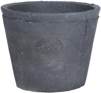 Fallen Fruits Grey Terracotta Pot Round