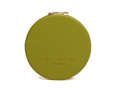 Alice Wheeler London Lime Round Mirror Compact