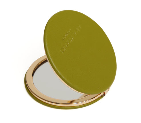 Alice Wheeler London Lime Round Mirror Compact