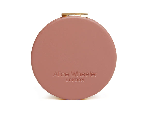 Alice Wheeler Pink Round Mirror Compact