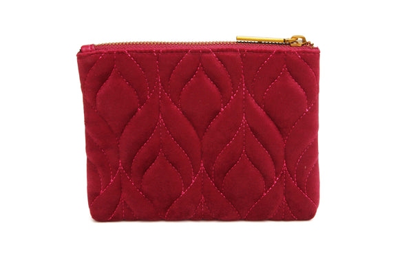 Alice Wheeler Fig Velvet Pouch
