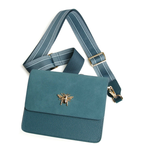 Alice Wheeler London Teal Highbury  Crossbody Bag
