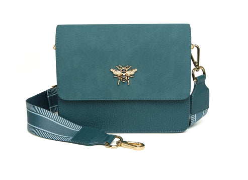 Alice Wheeler London Teal Highbury  Crossbody Bag