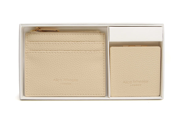 Alice Wheeler Ivory Purse & Mirror Compact Gift Set