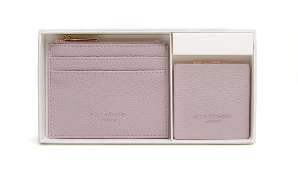 Alice Wheeler Lavender Purse & Mirror Compact Gift Set