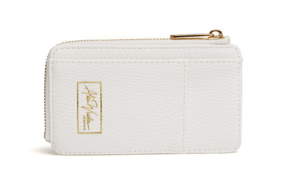 Alice Wheeler White Bath Coin Card Purse