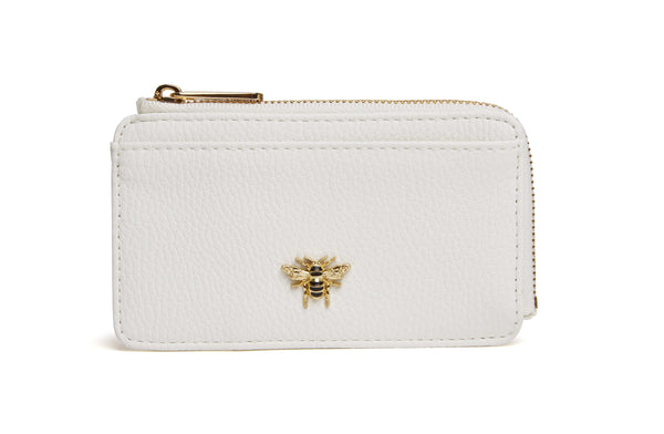 Alice Wheeler White Bath Coin Card Purse