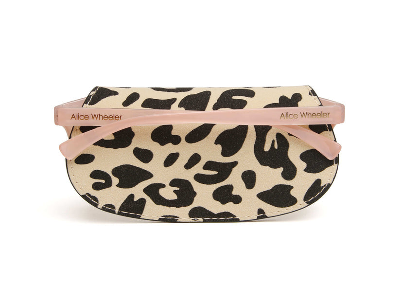 Alice Wheeler Glasses Case Leopard
