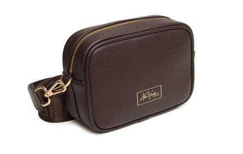 Alice Wheeler London Chocolate Mini Soho  Crossbody Bag