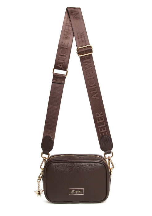 Alice Wheeler London Chocolate Mini Soho  Crossbody Bag