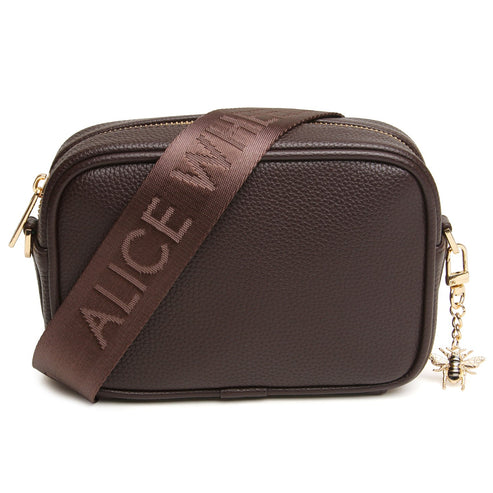 Alice Wheeler London Chocolate Mini Soho  Crossbody Bag