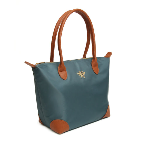Alice Wheeler London Teal Shoreditch Tote Bag Medium