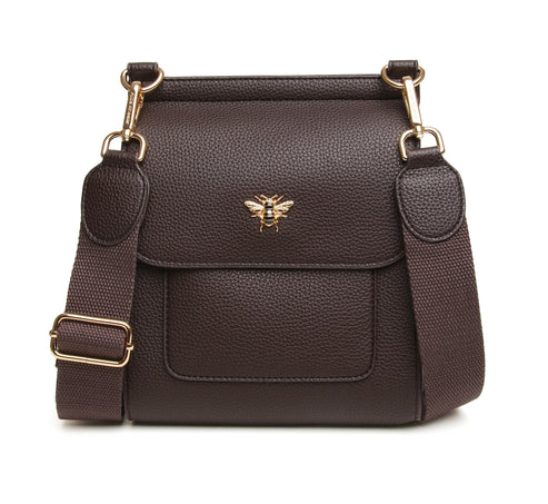 Alice Wheeler London Chocolate Bloomsbury  Crossbody Bag