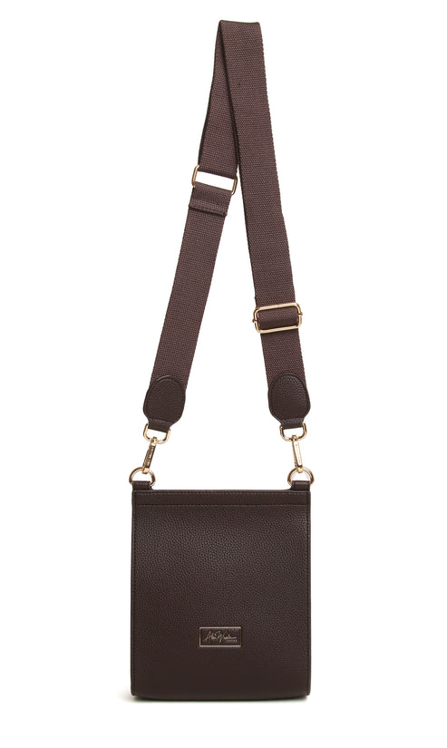 Alice Wheeler London Chocolate Bloomsbury  Crossbody Bag