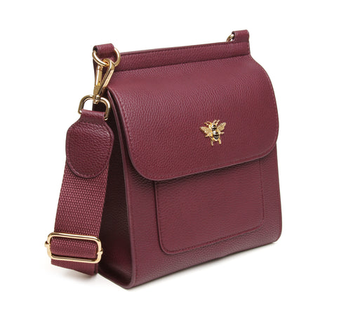 Alice Wheeler London Berry Bloomsbury Crossbody Bag