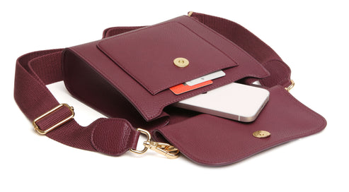 Alice Wheeler London Berry Bloomsbury Crossbody Bag