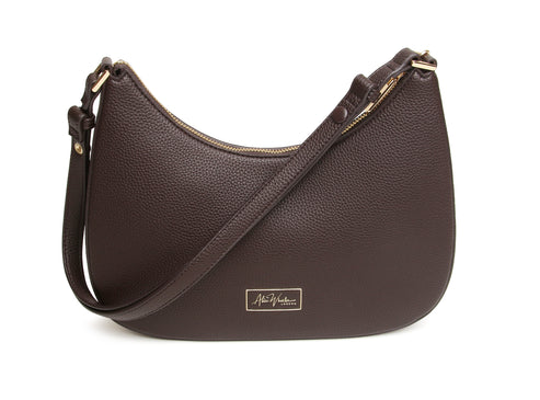 Alice Wheeler London Chocolate Ascot  Crossbody Bag