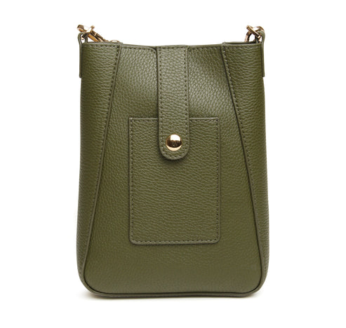 Alice Wheeler London Olive Kensington Phone  Crossbody Bag
