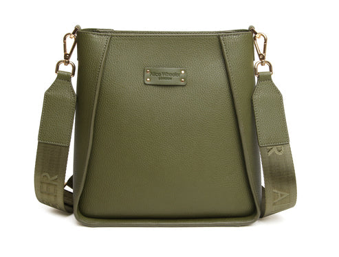 Alice Wheeler London Olive Kensington  Crossbody Bag