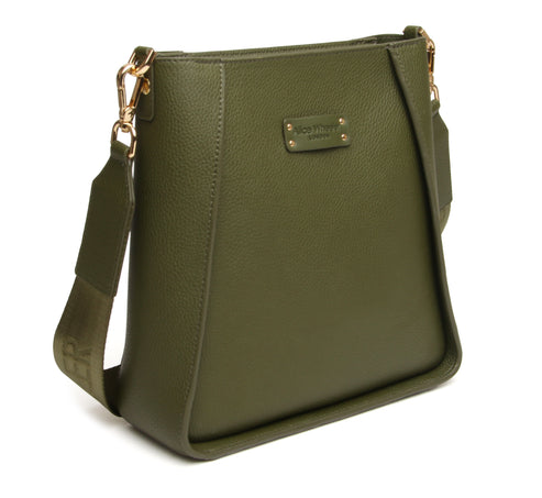 Alice Wheeler London Olive Kensington  Crossbody Bag