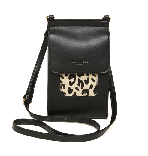 Alice Wheeler London Leopard Mini Bloomsbury  Crossbody Bag