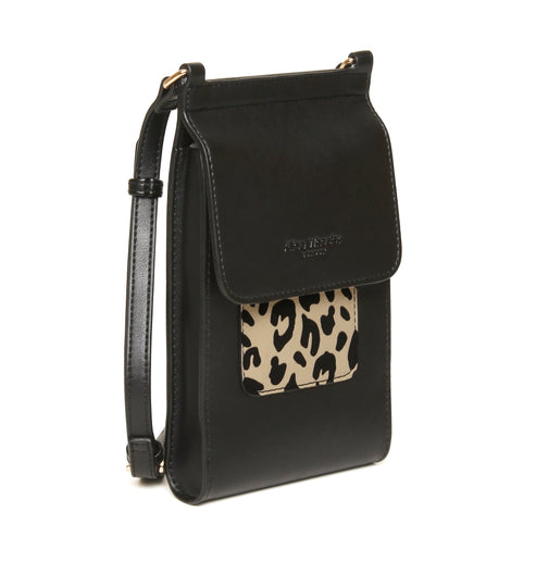 Alice Wheeler London Leopard Mini Bloomsbury  Crossbody Bag