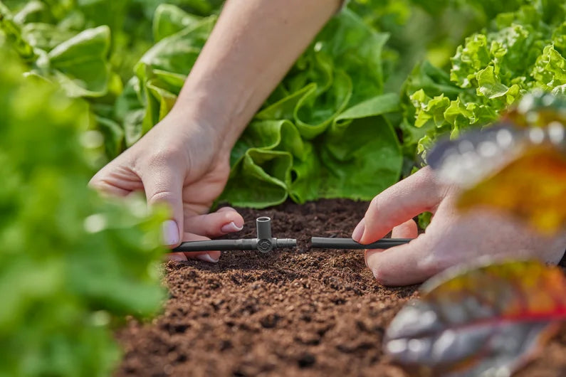 Gardena T-Joint for Spray Nozzles / Endline Drip Heads 4.6 mm (3/16") 5pk