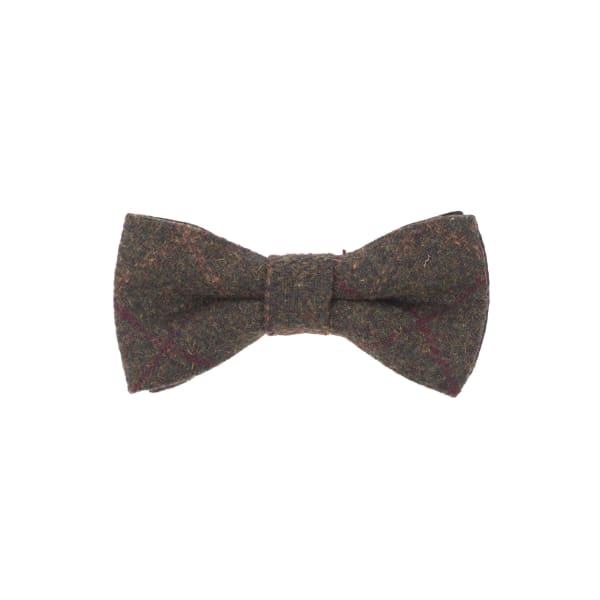 Heritage Traditions Tweed Bow Tie - Green Box Tweed