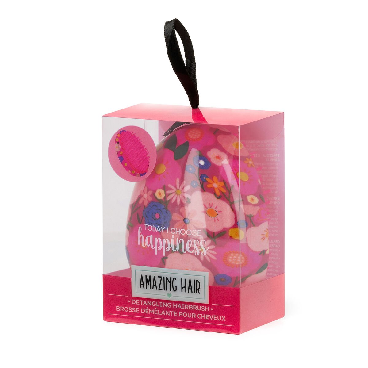 Legami Amazing Hair Detangling Hairbrush Flowers