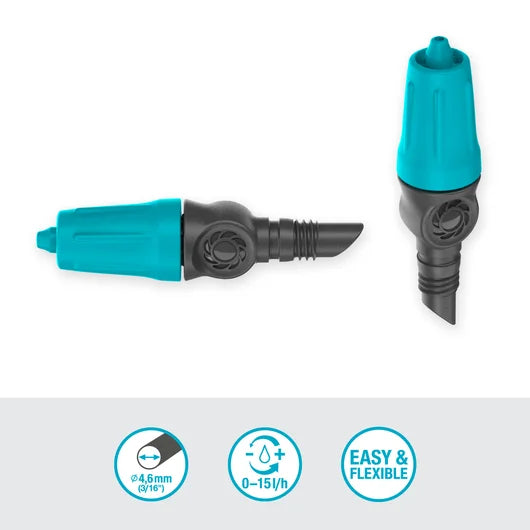 Gardena Adjustable Endline Drip Head 0–15 l/h 10pk