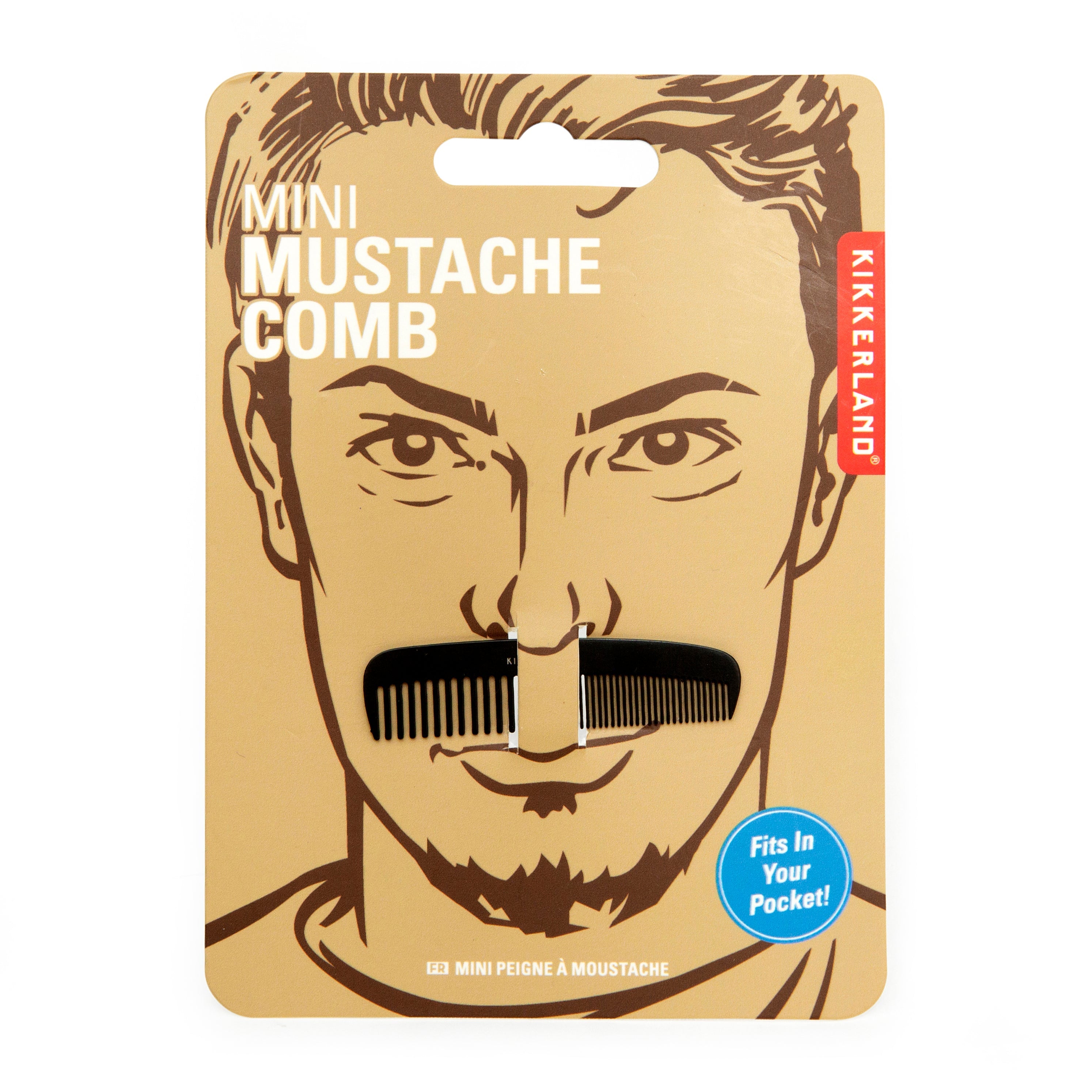 Kikkerland Mini Mustache Comb