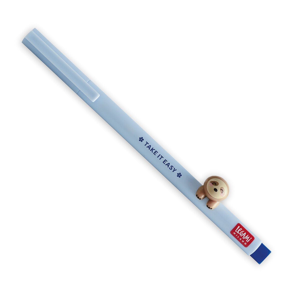 Legami Gel Pen with "Take It Easy" Sloth Animal Decoration