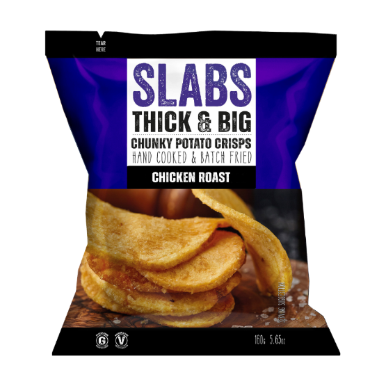 Slabs Chicken Roast Chunky Potato Crisps 160g