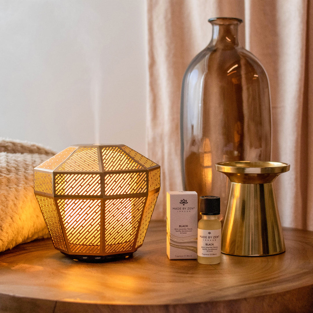Made by Zen Luminarie Metallic Gold Aroma Diffuser Multi