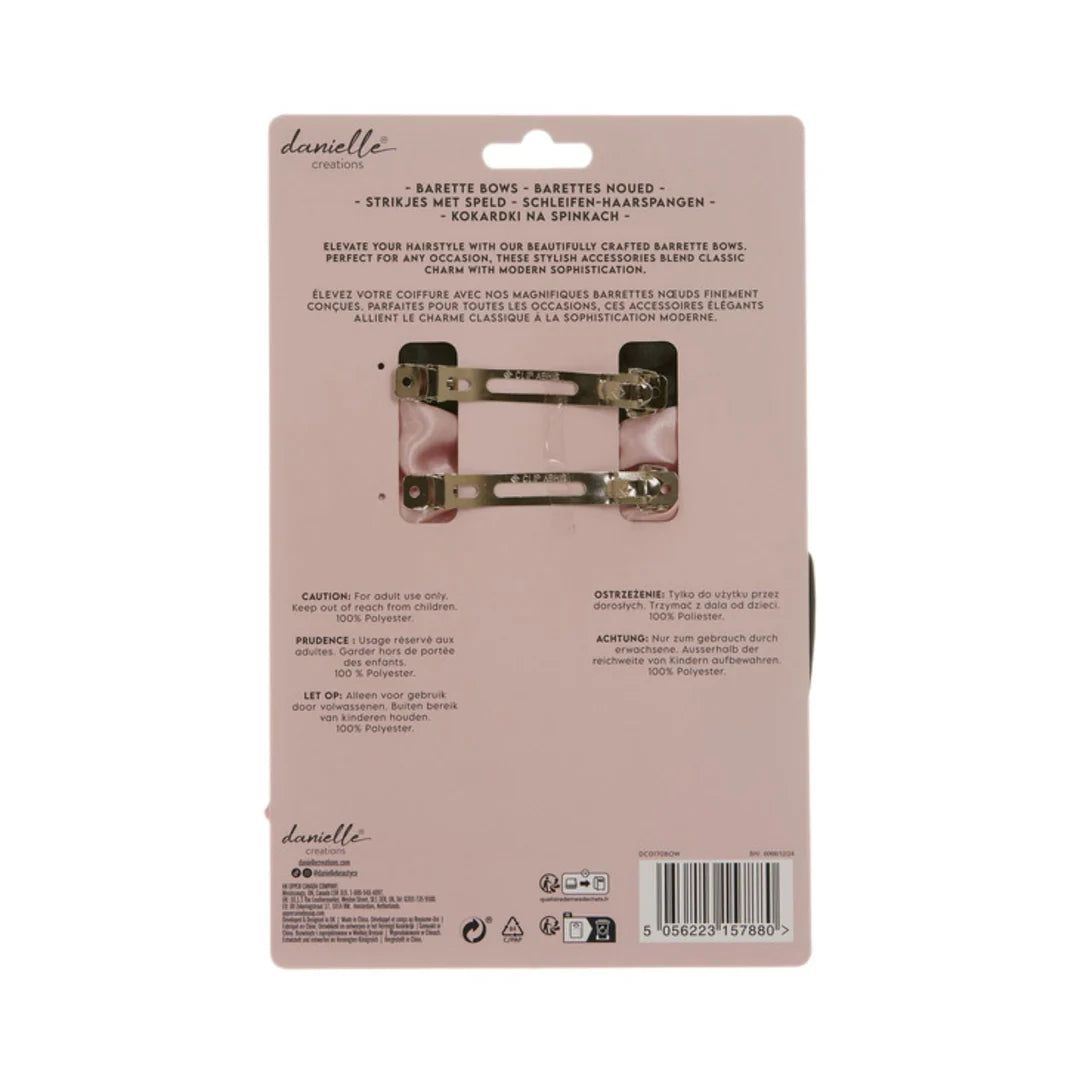 Danielle Creations Large Bow Barette 2 Pack