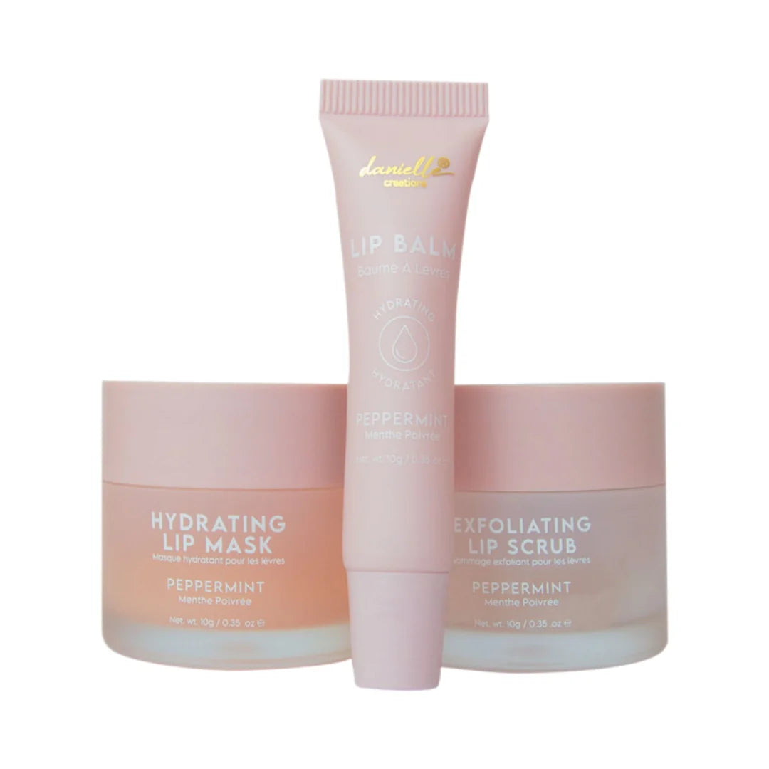 Danielle Creations Peppermint Lip Care Gift Set 3Pcs