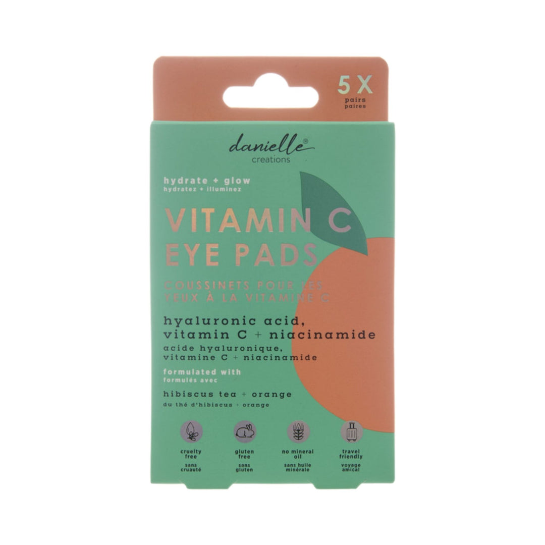 Danielle Creations 5pc Orange Eye Pads With Vitamin C, Hibiscus Tea & Aloe