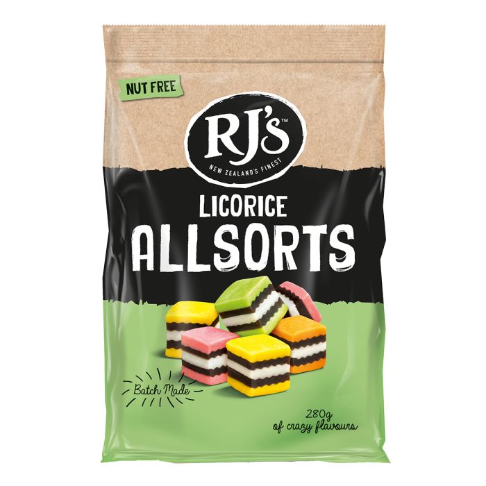 RJ's Licorice Allsorts 280g
